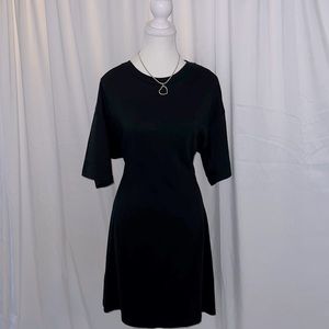 NWT Women’s Cheap Monday Black Organic Cotton Fit/flareT-Shirt Dress Size Medium